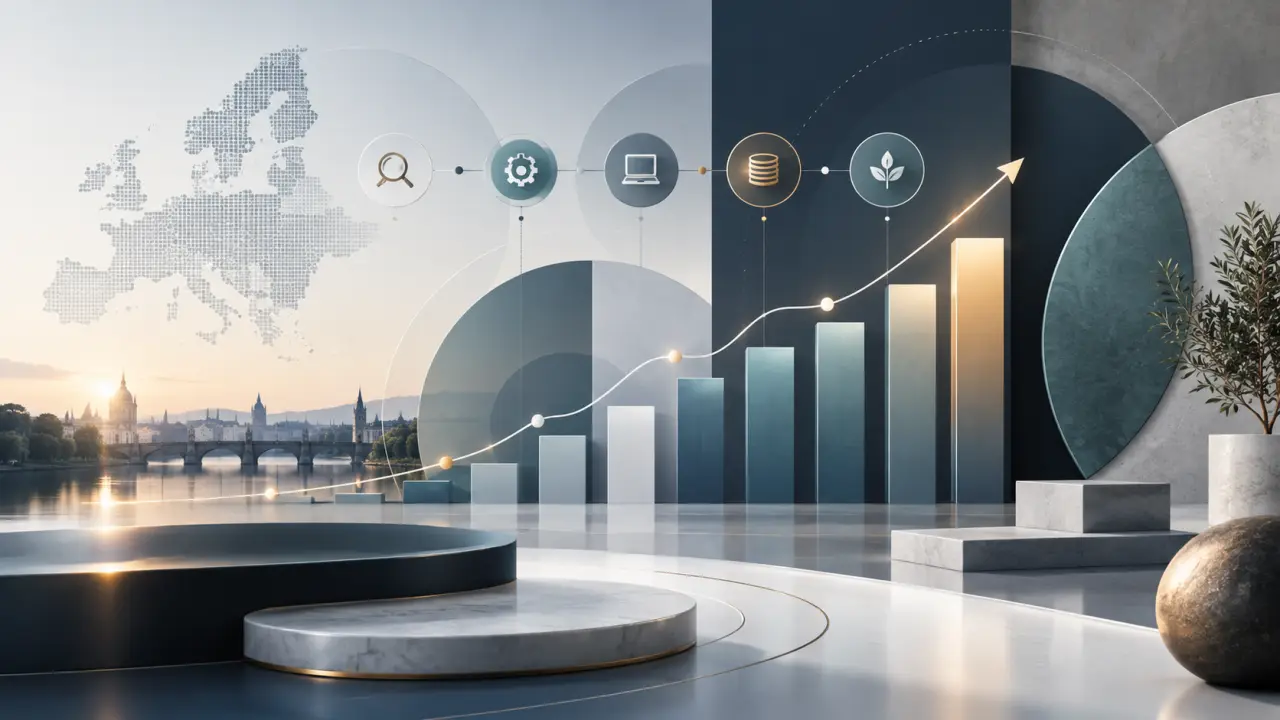 Tableau de bord présentant les KPI stratégiques d'une PME